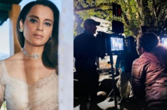 Kangana Ranaut shares glimpse from night shoot of 'Emergency' from Assam