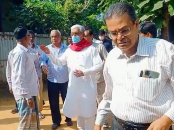 Charilam Violence : Manik Sarkar visited Slain Party leader Sahid Mia’s home 