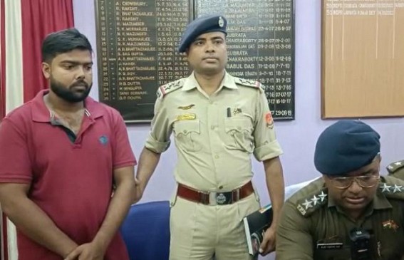 1 Arrested by Police with Brown Sugar from Battala Traffic point