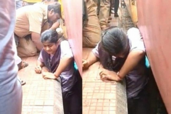 Andhra student stuck between platform and train rescued