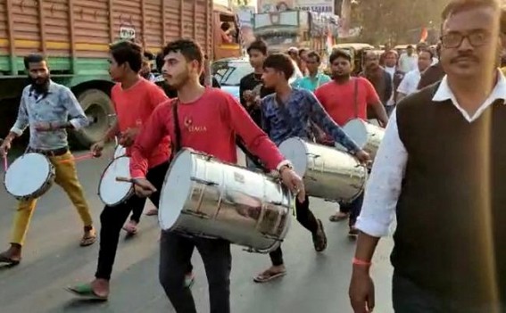 Congress organized Rally at Banamalipur, Agartala
