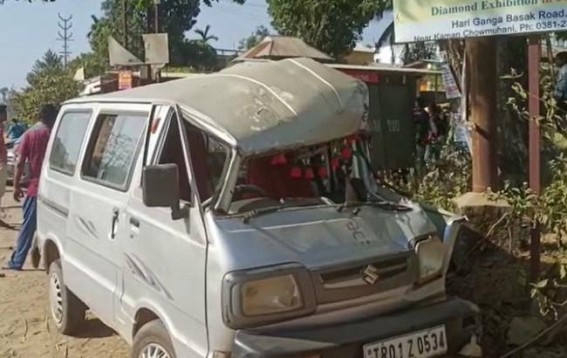 Two Injured in Road Accident in Udaipur Two Injured in Road Accident in Udaipur