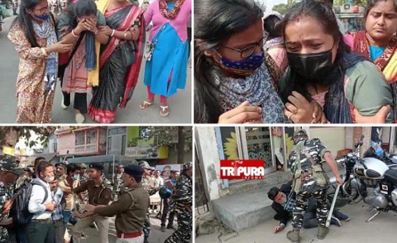 Lathi Charge, Extreme Police Brutality on  Unemployed Youths : Many Graduate Teachers’ Job Aspirants were Injured in Police Attack after they peacefully protested in front of Ratan Lal’s home
