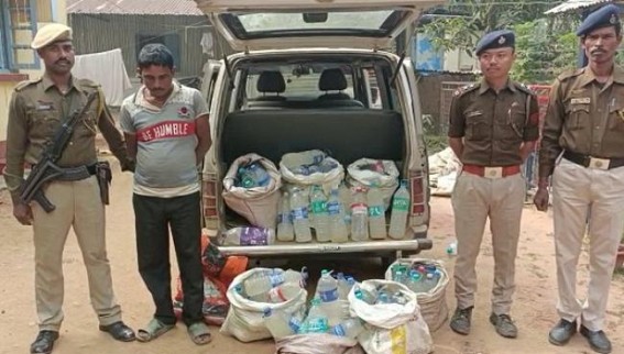 300 Litres Illegal Liquor Seized by AD Nagar Police