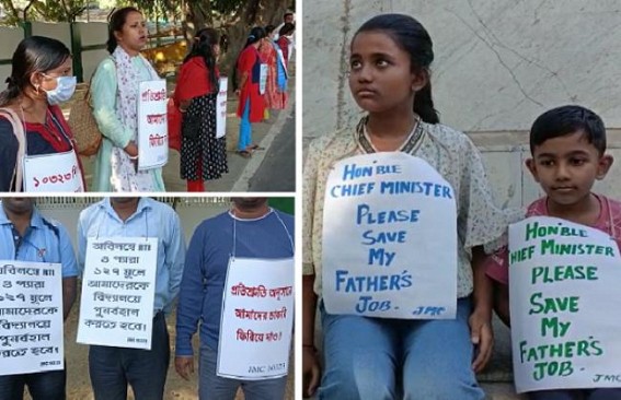 36 months of JOBLESSNESS : 10323 Teachers’ children request Tripura Govt to secure their Father's Jobs