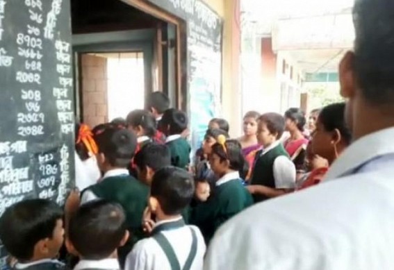 BJP local leaders stopped water connection work in a School in North Srirampur, angst School student’s guardian gheraoed Panchayat
