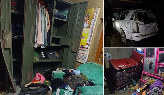 Ignoring CM Manik Saha’s directions of ‘No violent attack on Opposition’, BJP’s Biblab Faction continues Terror in Majlishpur, attacked (BJP to Congress) Leader Keshav Sarkar’s home