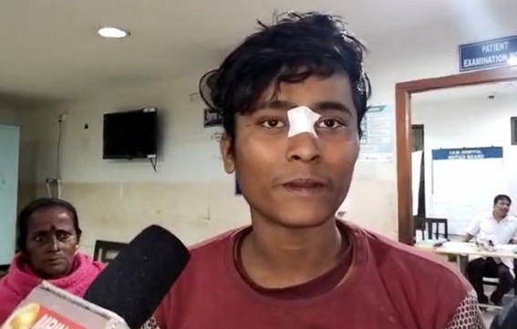 Nesha Mukt Tripura : 18 Years Old Boy was beat up by Drug Peddlers accusing him for Stealing Drug Items