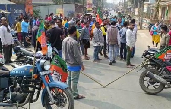 Real Incident or Fake ? BJP’s cries seeking Arrests of Sudip Barman’s Group alleging Booth Office was burnt at Agartala-6