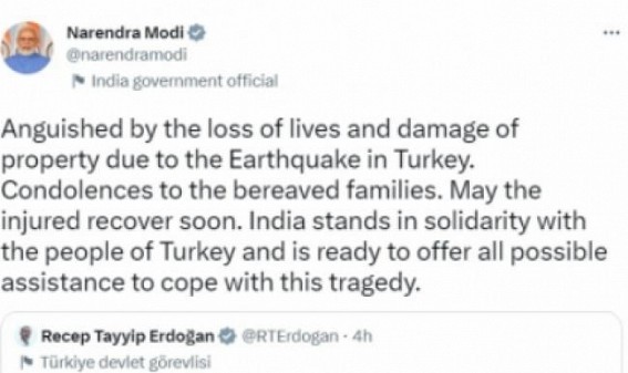 'Ready to offer assistance', PM Modi condoles deaths in Turkey earthquake
