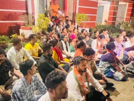 BJP launches protest outside police station in Odisha over arrest of BJYM activists