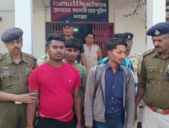 3 Bangladeshis were caught by Rail police in Agartala