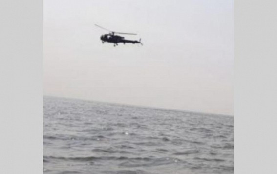 Naval chopper ditches in Arabian Sea due to suspected loss of power 
