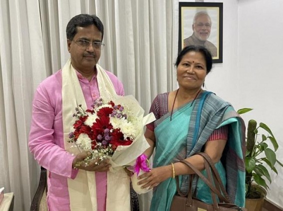 Tripura CM met Tripura origin Delhi Residents