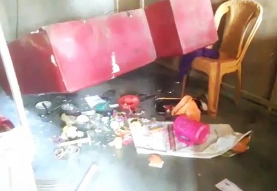 Opposition Party Supporter’s house attacked by miscreants in Bishalgarh