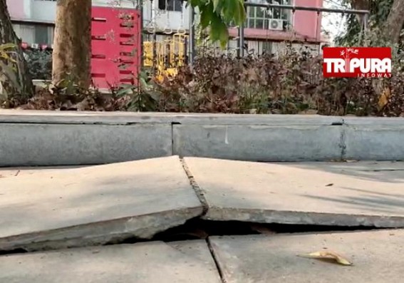 SMART CITY Scams : Stones damaged, Gym machines in Risky condition at Jagannath Bari Park