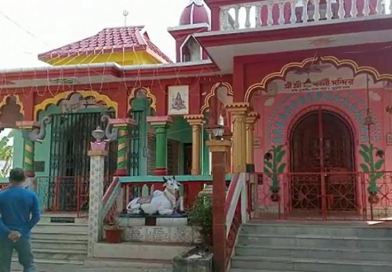 Kali temple looted by thieves in Madhya Dukli Ghoshpara
