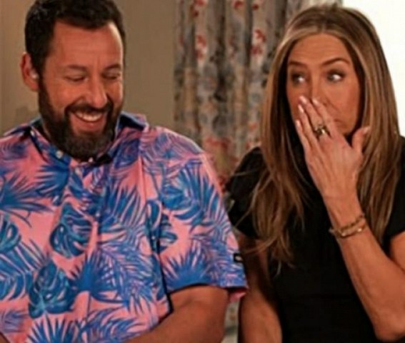 Jennifer Aniston mocked for bad boyfriends by Adam Sandler
