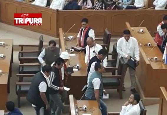 Ahead of Speaker's Poll, Tipra Motha MLAs walked out of the Assembly over sitting arrangement issues