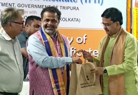 Certificates distributed on 1-Year completion of Satyajit Roy Film Institution in Tripura