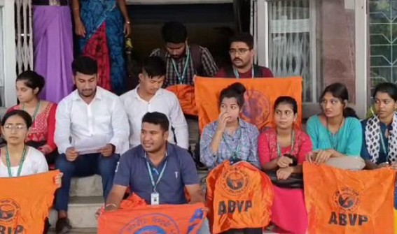 No Action against Tripura University Professor over Sexual, Mental Harassment of Girl Student : ABVP Launched Protest at VC Office seeking immediate Termination of the Professor 