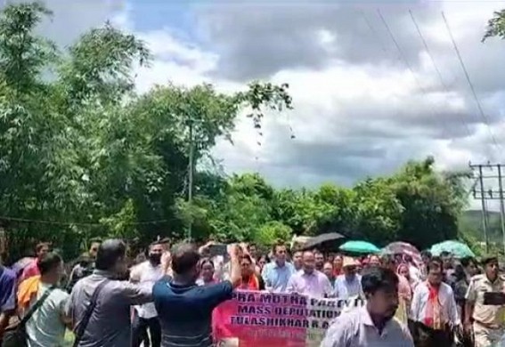 Massive Rally of Tipra Motha in Tulashikhar
