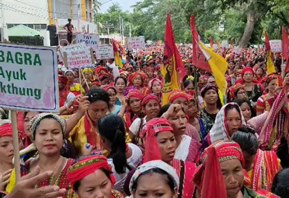 Raj Bhawan Abhijan: Tipra Motha Warns ‘Bigger’ Protest in coming days if Roman Script not launched for Kokborok language immediately