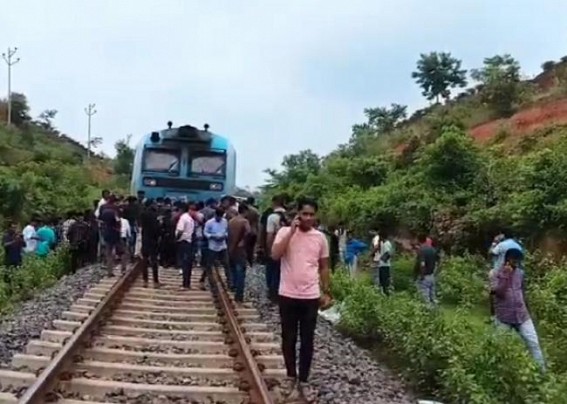 Sabroom Train narrowly escaped from major Accident