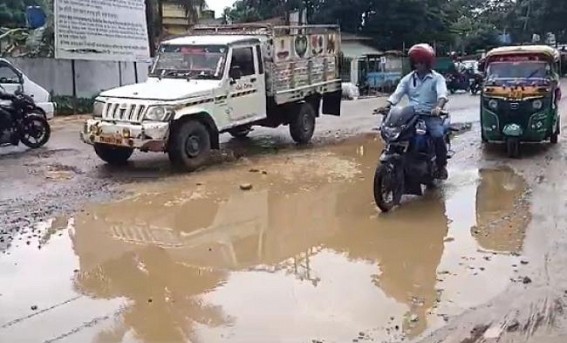 6 Years of Double Engine Govt : No improvement of Road Ways in Sonamura, Public lives Suffer