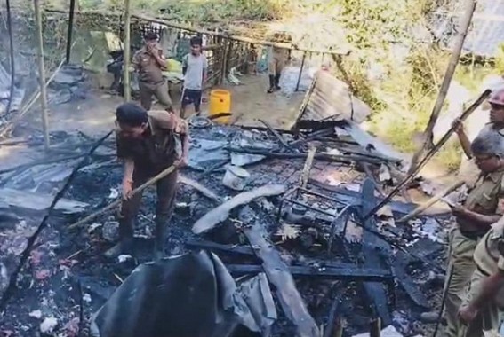 House burnt into ashes in Charilam
