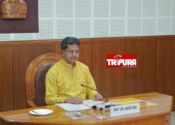 CM Dr. Manik Saha keeps hard-face, starts first Cabinet Meeting