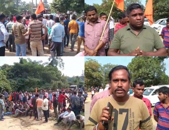 BMS Clashed, Blocked road in Kamalpur: Vehicles stranded for hours, passengers suffer