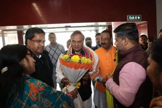 Deodhar still HAS some ! But Himanta Does not Have any SHAME for Faking to Tripura Voters before 2018 Election : Received Warm Welcome in Tripura ahead of 2023 Poll again