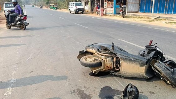 2 seriously injured in Collision of Scooter and Bike in Udaipur