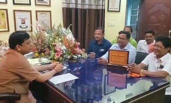 All Tripura Chess Association felicitated Tripura State Minister of Youth Affairs and Sports