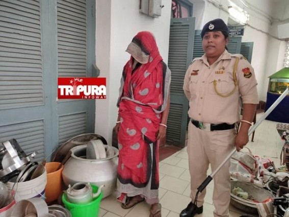 Agartala Theft Rows : Woman was detained by Police from Dasamighat area for sheltering thieves