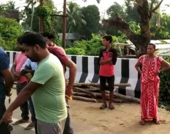 Road Accidents on Rise : Biker Spot Dead after a 4-wheeler hit him in Bishalgarh