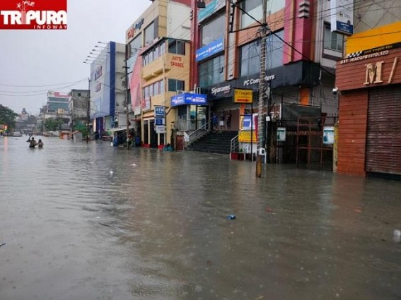 Venice of Dirty Water : Flood hits Agartala after Rain