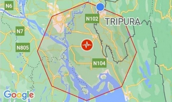 5.6 magnitude Earthquake tremor felt in Tripura