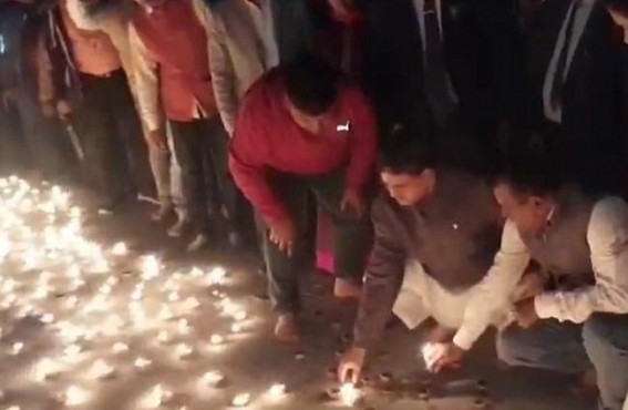 Prayers, Diya, Hindu Rituals marked Ram Mandir inauguration ceremony preparations in Tripura