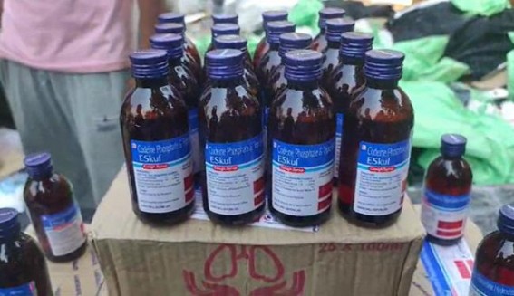 Cough syrups worth a crore seized in Churaibari : 2 Arrested