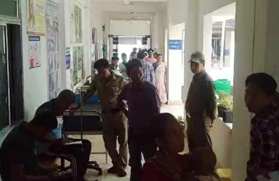 Three Persons Injured after Two Bikes Crashed