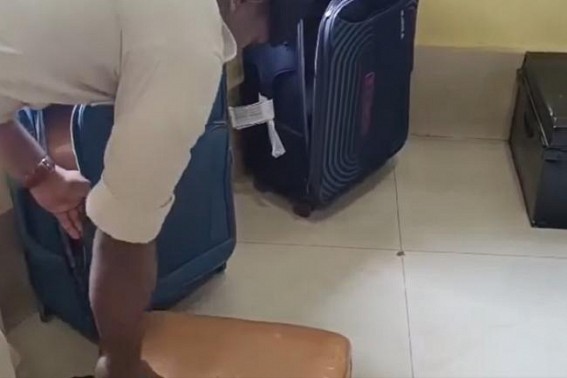 Too much to hide ; Police seized Marijuana from luggage