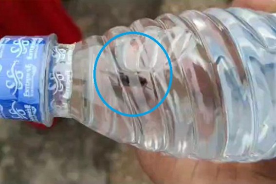 Insect inside intact Mineral Water Bottle in Belonia : Resentment fuelled among Public