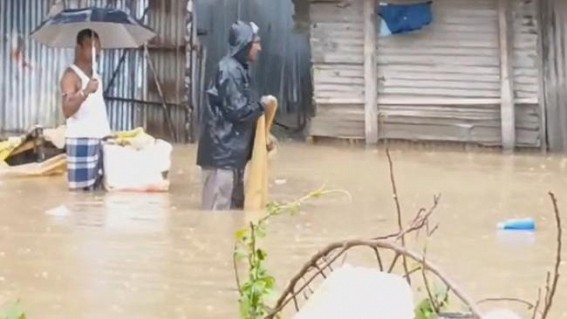 Rain disrupted normality of daily lives ; many affected in Belonia