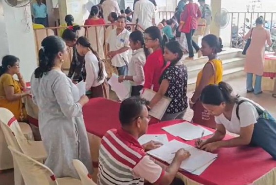 Unemployed Youths gathered at Job Fair in Agartala