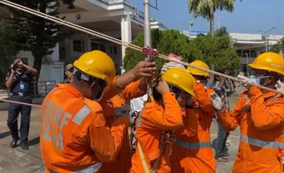Mock drill on Earthquake Crisis Management at MBB Airport