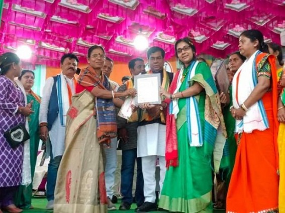 Self-help group women, NGOs felicitated by BJP at 6-Agartala