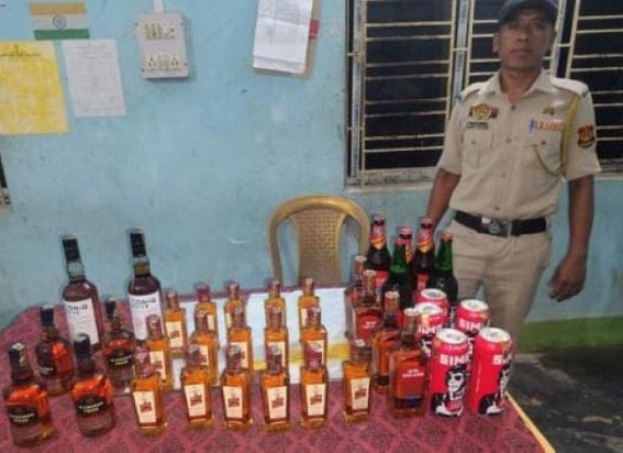 Bamutia Police seized Liquors from shops