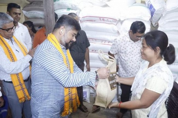Free Sugar, Flour, Semolina distribution in Tripura Rations after Sugar distribution was paused for 3 months
